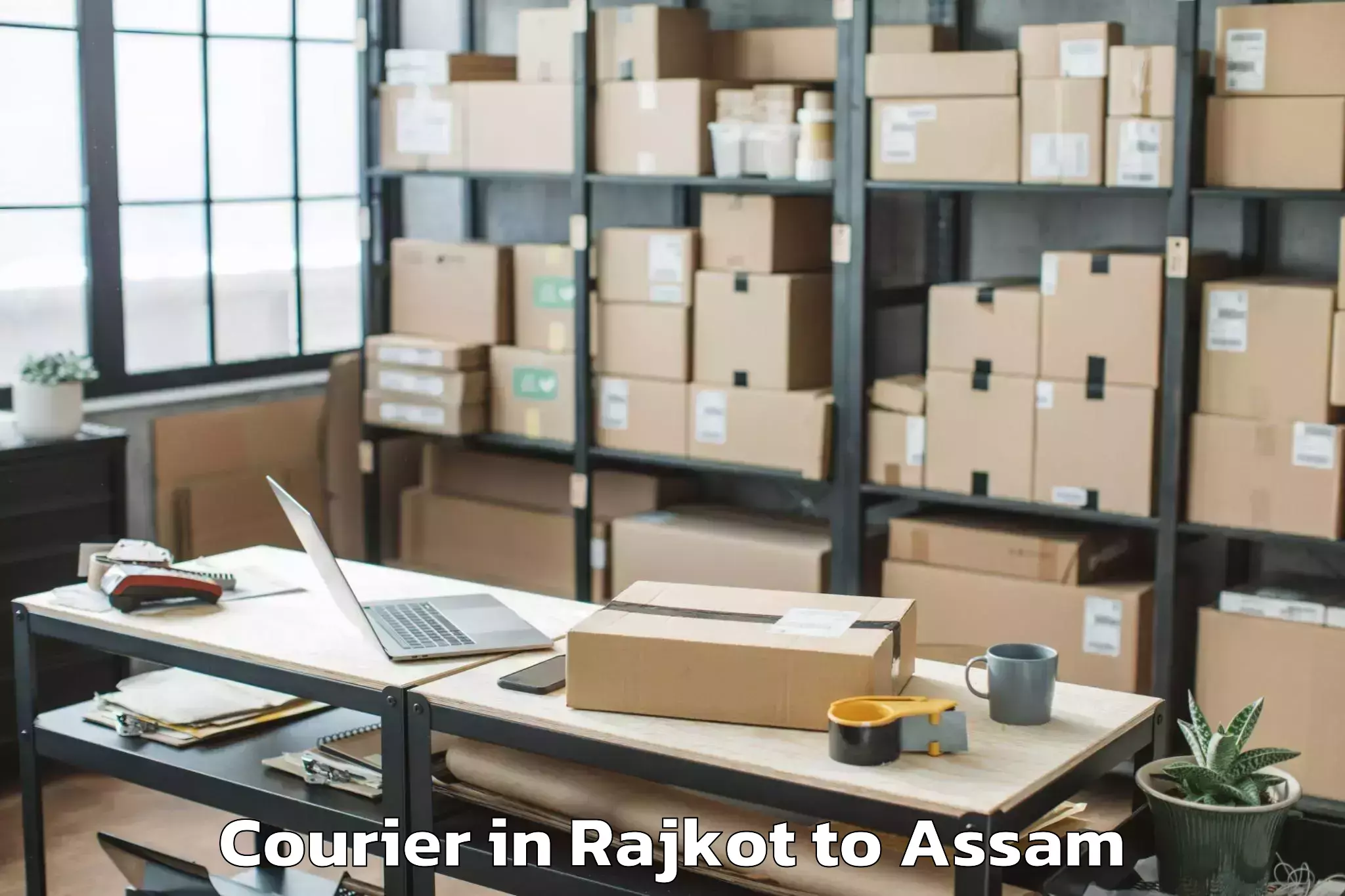 Trusted Rajkot to Merangmen Courier